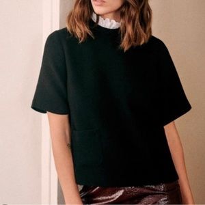 NWT Olga Blouse from Sezane. Beautiful buttons on back and ruffle neck.